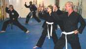 Students in Martial Arts training class